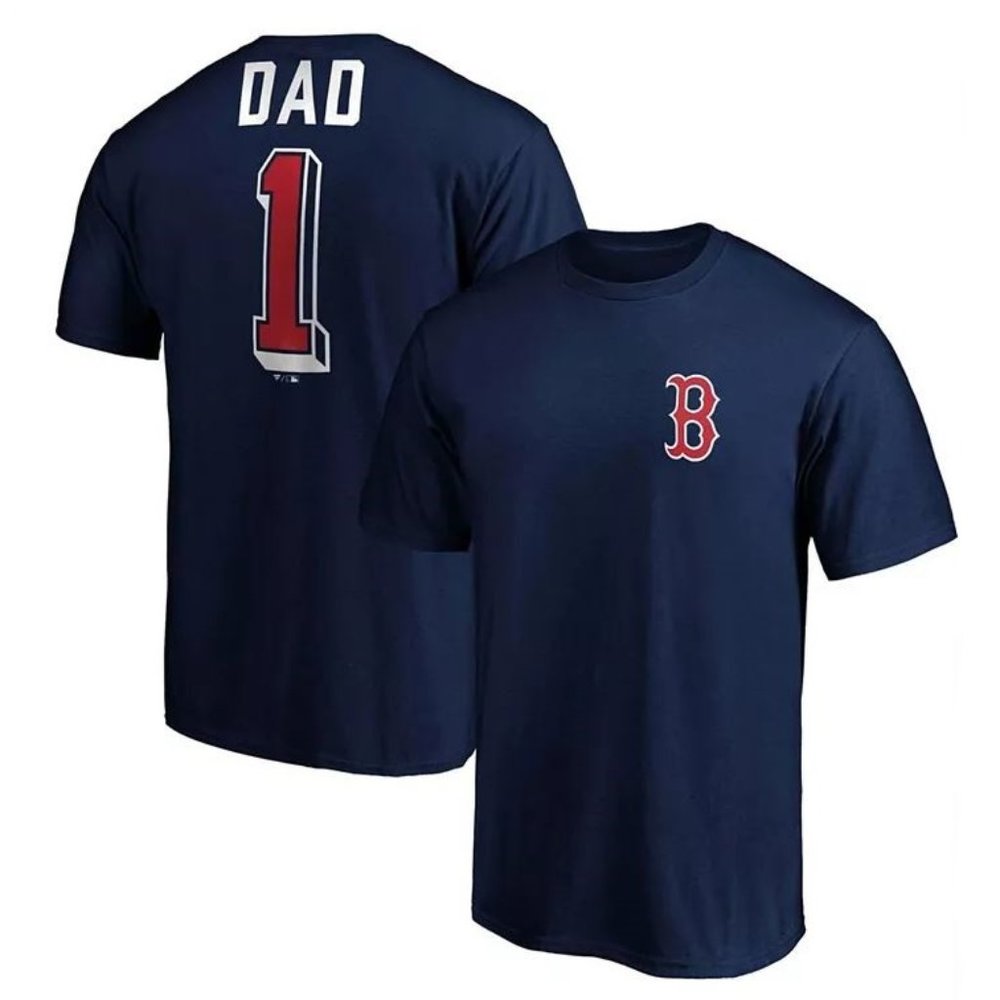 BOSTON RED SOX Number One Dad Team Men's T-shirt